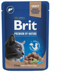  Brit Premium tasakok sterilizált májhoz 100 g-os kiszerelésben