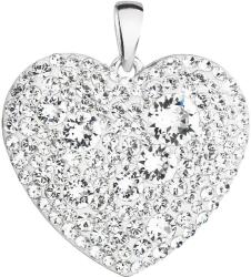 Evolution Group 34243.1 szív, Swarovski® kristályokkal díszítve (925/1000, 2 g)