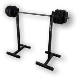 GazoFitness GazoFitness® Hardcore Készlet (Mobil Súlytartó állvány + Egyenes rudas súlyzó 39 Kg)