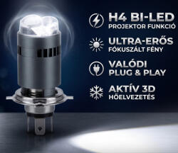 AVC L3 Bi-Lens H4 Projektoros LED Motorkerékpár (50214)