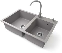 NERO Palazzo - Dupla Gránit Mosogató - 80cm - pepita - 67 290 Ft