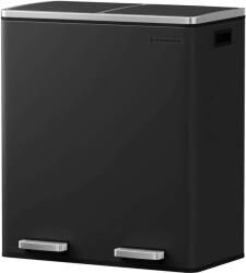 SONGMICS Pedálos Szemetesszedő - 2x30L - 58, 6x32x65cm - Fekete