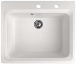 NERO Italia Gránit Mosogató - Fehér - 60 cm