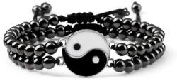Predator Q1 Rigel férfi karkötő, fekete, 2 db, Yin Yang (22611)