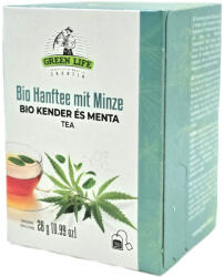 Green Life BIO Kender és menta tea 20 filter Organic Hemp Tea with Mint