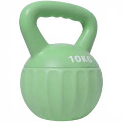 SPORTNOW Kettlebell 6 kg, greutate umplută cu nisip pentru începători, antrenament de forță acasă 21 x 21 x 27 cm verde | Aosom Romania (A91-481V02GN)