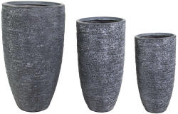  Ontario Vase Giant kompozit növénytartó grafit 34x66-56x100cm S3 (113700)