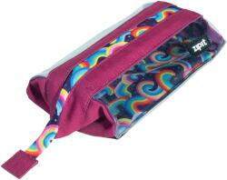 ZIPIT Penar cu fermoar ZIPIT Lenny Clear 2 Sides - Fucsia and Rainbows (ZP-379036) Penar