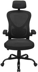 RONDI Ergonomikus irodai szék Integro, RONDI, hálós háttámlával, állítható deréktámasszal, M1 mechanizmussal (Tilt), fekete