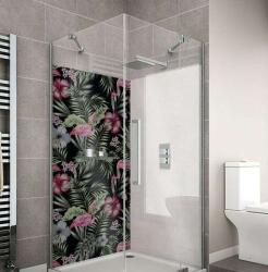 Wallplex fürdőszobai dekorpanel Flamingók 120 x 200 cm