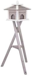 TRIXIE Madáretető Állvánnyal - Fa - Szürke/Fehér - 135cm (TRX55810)
