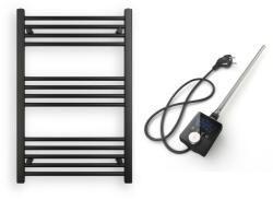 Nero Italia Törölközőszárító radiátor elektromos fűtőpatronnal 60 x 90 cm - Nero Italia AF-13-400W (fekete)
