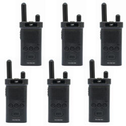 PNI Hordozható rádióállomások csomagja PNI PMR R60 446MHz, 0, 5W, 16 csatorna, 50 CTCSS és 104 DCS hang, Scan, billentyűzár, 1200 mAh akkumulátor, 6 db-os készlet