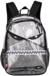 Zip-it Rucsac ZIPIT Razor cu 2 compartimente + 1 compartiment cu incuietoare - Transparent (ZP-376936)