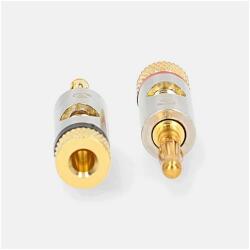 Nedis Profigold aranyozott fém banándugó, 2db/csomag (CATB26900GD)