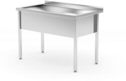 Hendi Egy mosogatós asztal - hegesztett, mélység: 700 mm, medence: 300 mm. , HENDI, Profi Line, 800x700x(H)850mm (812853)