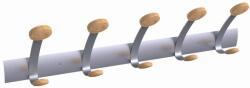  Alba Fali Ruhafogas - 5 Akasztós - 75cm