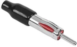 Cabletech autós DIN antenna dugó, fém-műanyag, 5 mm
