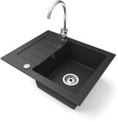 NERO Monza - Gránit Mosogatótálca - Fekete - 57cm - pepita - 50 500 Ft
