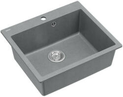 Quadron MORGAN 110, 570 x 500 mm silver stone szürke színű gránit mosogatótálca