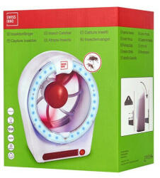 SwissInno Solutions szúnyogcsapda ventilátorral, LED lámpával, 15W - pepita