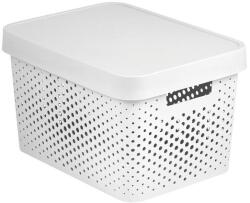 Keter Infinity kosár fedéllel 17 l fehér (3253924742175)
