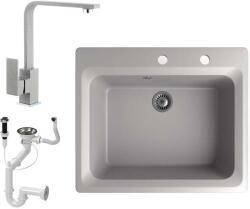 NERO Italia Gránit Mosogató Szett - Szürke - 60cm - pepita - 64 800 Ft