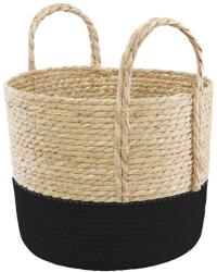 Ambition Boho füles kosár 30x31 cm fekete (5904134804600)