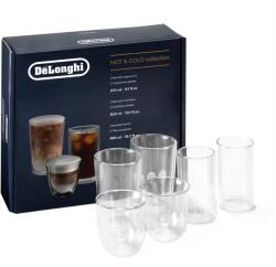 De'Longhi Set Pahare De'Longhi DLSC326 | 6 buc, Sticla Termorezistenta, Perete Dublu (DLSC326) Pahar
