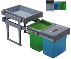 EKOTECH - Beépíthető hulladékgyűjtő TANK 40 - 2x16 liter - pepita