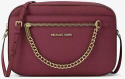 Michael Kors női bőr crossbody táska Jet Set Large bordó bordó lánccal