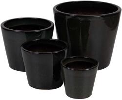  Singa Kerámia Növénytartó Szett - Cédruszöld - 4 db - 21-42/19-37cm (DT-213140)