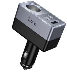 hoco. Szivargyújtó adapter elosztó PD gyorstöltés 3.0 fekete Z65A (Z65A)