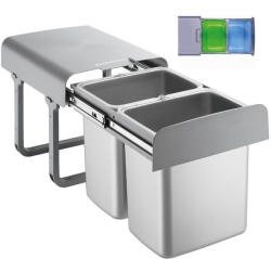 EKOTECH - Beépíthető hulladékgyűjtő EKKO 40 - 2x16 liter - pepita