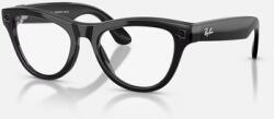 Ray-Ban Ochelari Smart RAYBAN META Skyler Gen 2 RW4014 601/1M 52-20, Wi-Fi 6, Bluetooth Lentile cu Tranzitie Transparent/Verde Negru Ochelari 3D