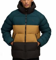 PUMA Férfi Puma Mono dzseki, zöld/mustár/fekete, L