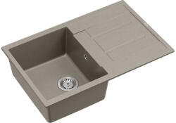 Quadron MORGAN 111, 780 x 500 mm soft taupe bézs színű gránit mosogatótálca csepptálcával