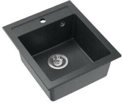 Quadron JOHNNY 100 gránit (430x500 mm, 1 medence) black diamond mosgatótálca (1316) - pepita