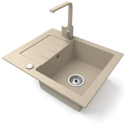 NERO Monza Gránit Mosogató - Bézs - 45cm