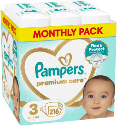 Pampers Scutece Pampers Premium Care - Mărimea 3, 6-10 kg, 216 buc (1100051052)