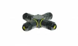 Plastrol IP68 Hermetic Cable Splitter 3 Pin Fixed Terminal 24A 450VAC (0.5-2.5mm) RKH3-4SS W-00401