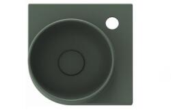 RAVAK Yard Sarok kézmosó 28x28 cm grey green matt XJX08228000 (XJX08228000)