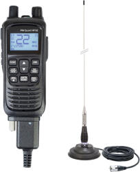 PNI Hordozható CB rádióállomás készlet PNI Escort HP 82 CB antennával PNI ML100, 250 W, 100 cm és mágneses talp