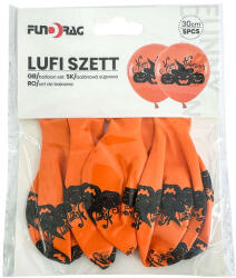  Halloween latex lufi 5db, 30 cm