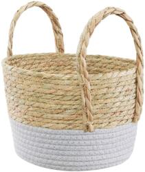 Ambition Boho füles kosár 27x22 cm szürke (5904134804471)