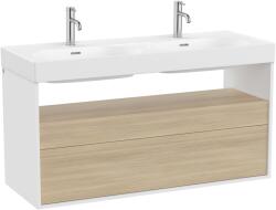 Roca Meridian dulap 120x46x56.5 cm sub chiuveta pe perete alb-stejar A858109607 (A858109607)