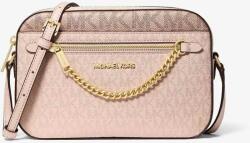 Michael Kors fém kézitáska, crossbody Jet Set Large Metallic rózsaszín, kereszt alakú