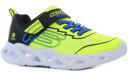 Skechers Twisty Brights 2.0 villogó neonzöld gyerek cipő Méret: 29