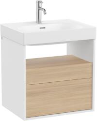 Roca Meridian dulap 60x46x56.5 cm sub chiuveta pe perete alb-stejar A858106607 (A858106607)
