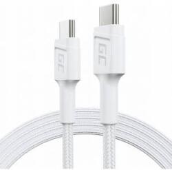 GREENCELL Cable White USB-C Type C 1.2m Green Cell PowerStream, Power Delivery 60W, Quick Charge 3.0